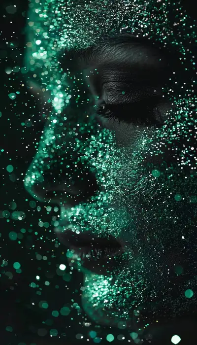 Droplets Abstract Woman Face