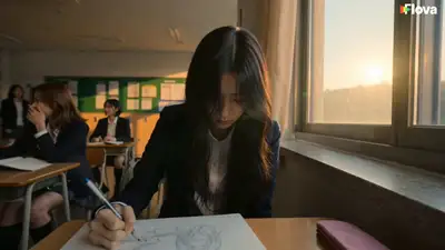 Korean high school bullying horror short film video prompt