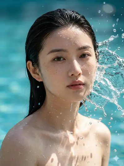 Summer Splash Water Portrait Prompt
