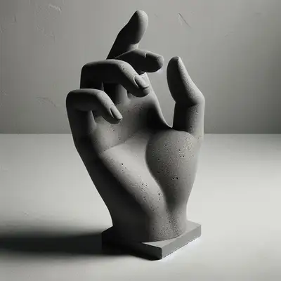 Concrete Silhouette Ornament Prompt