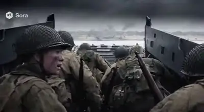 Omaha Beach 1944 with German Mechs