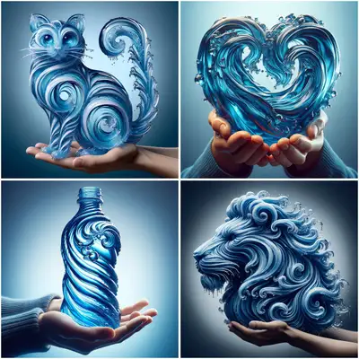Water Sculpture Image Prompt