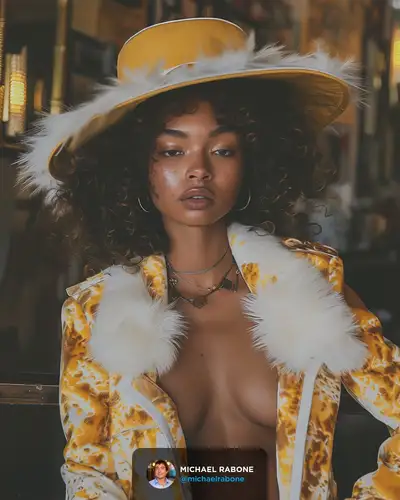 Editorial Fashion Photo with Neon Fur