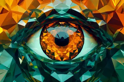 Low Poly Kinetic Kaleidoscope Prompt