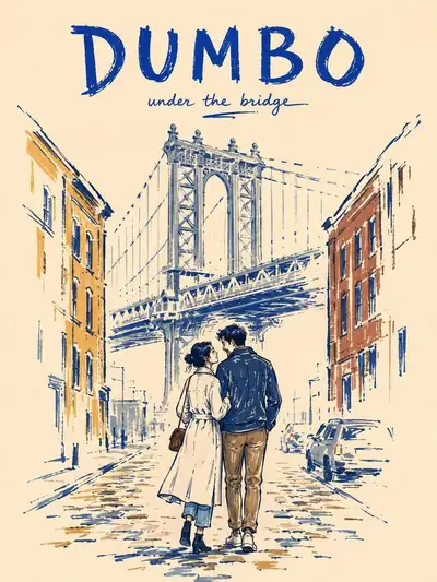 Prompt d'affiche de voyage de New York au marqueur