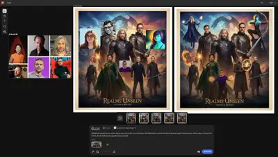 Add Superheroes to a Movie Poster