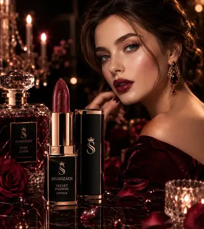 Luxury cosmetic beauty advertisement template