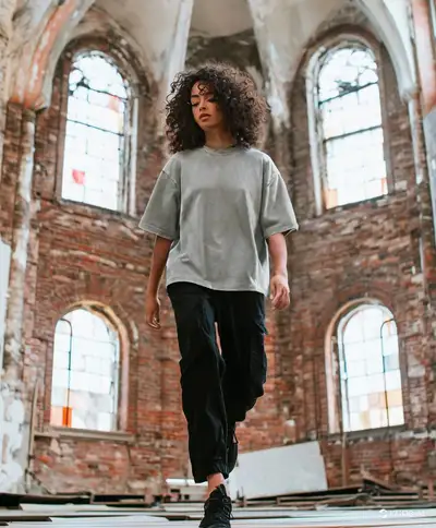 Editorial Photo of Brazilian Model in Church