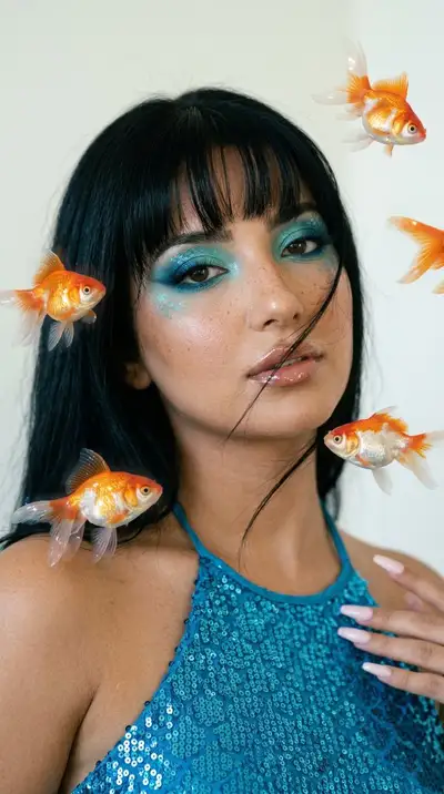 Surreal Aquatic Fashion Editorial Portrait