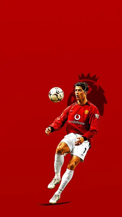 Ronaldo Sprinting Celebration - Cinematic Sports Poster