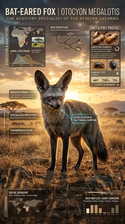 Kinoreifes Luxus-Wildtier-Infografik-Dossier-Poster