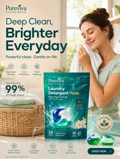 Daily necessities product marketing poster template prompt