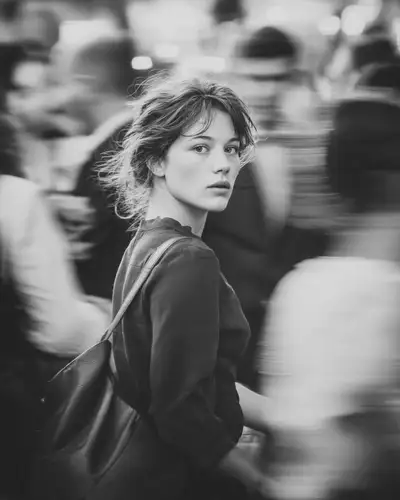 Selective Color Cinematic Street Portrait