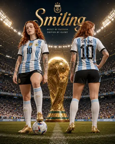 Cinematic Football Poster with Name