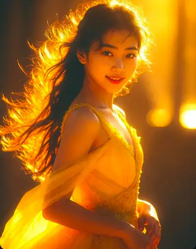 Golden Hour Portrait of Elegance