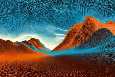 Retro Wave Halftone Art Prompt