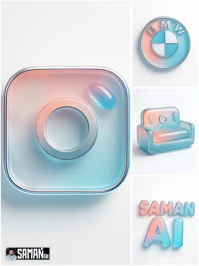 Vorlage für weiches, glänzendes Gelee-3D-Rendering