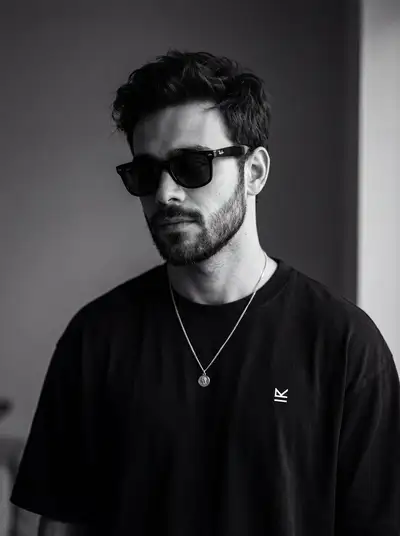 Moody Monochrome Streetwear Portrait