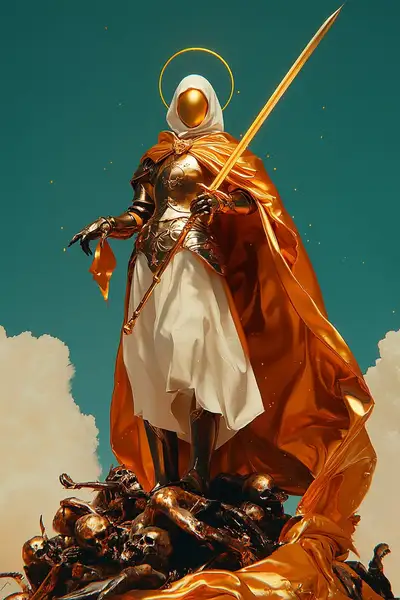 Paladin Triumph Over Demons