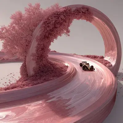 Liquid Metal Sakura Racetrack
