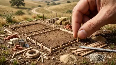 Timelapse des fondations d'une mini maison de ranch