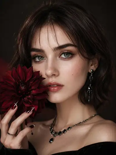 Chiaroscuro Close-Up Portrait with Slit Lighting