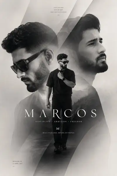Monochrome Cinematic Fashion Editorial Poster