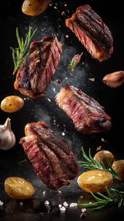 Cine de filete flotante Fotografía gastronómica