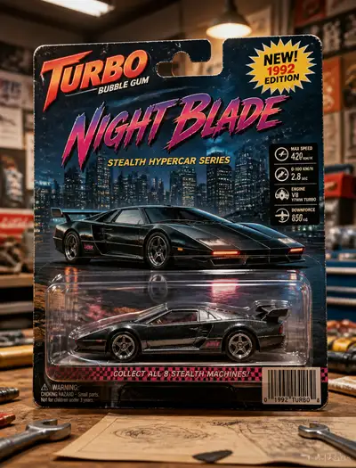 Zufälliges Sammlerfahrzeug-Verpackungsposter