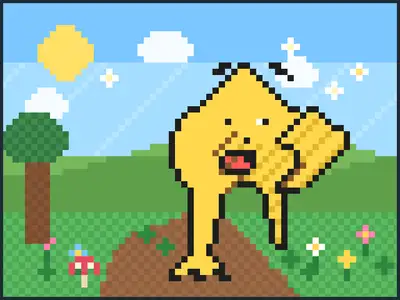Generate Pixel Art Pikachu SVG