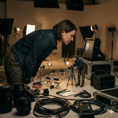 Miniature Film Set Cinematic Studio Scene