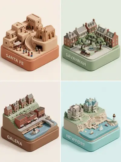 Premium vinyl diorama generator for city-inspired collectibles
