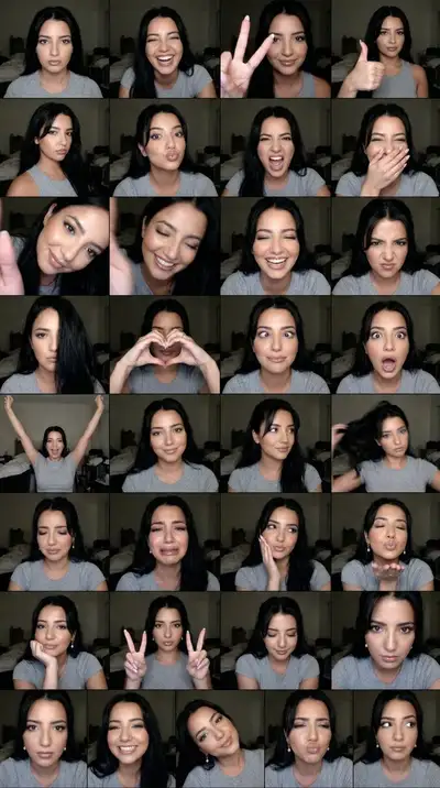 Extreme Lofi Webcam Solo Contact Sheet 6x8