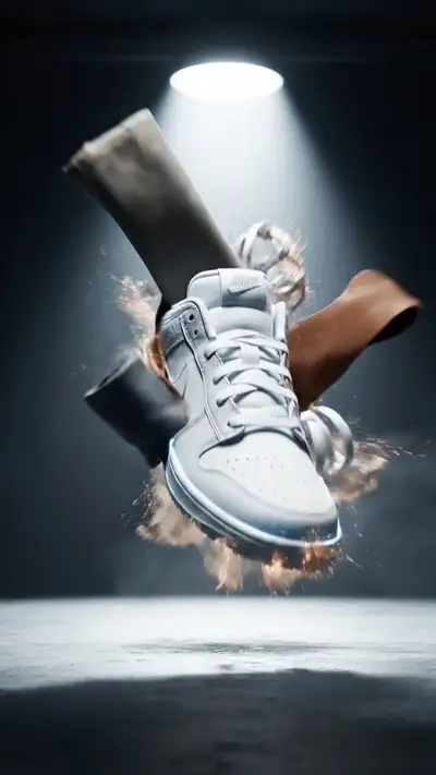 Nike Sneaker Assembly Cinematic Video Prompt
