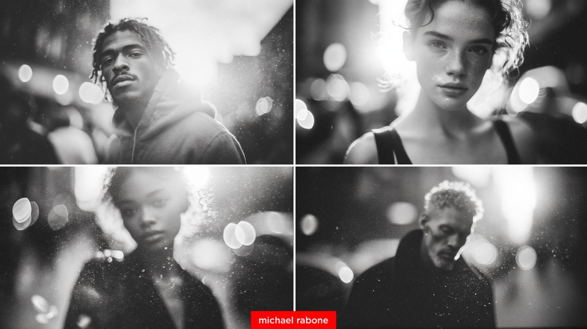 Kodak 35mm black and white street portrait in New York City