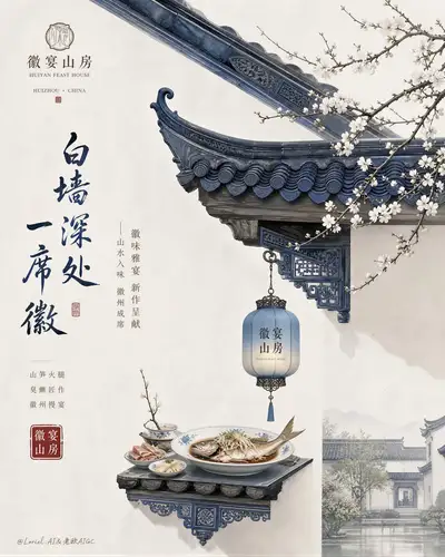 Premium Anhui-Küche Amazon Hero Poster Prompt