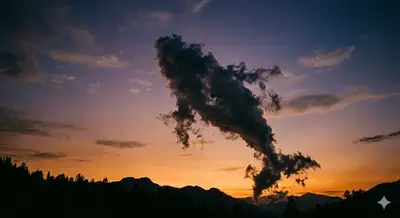 Pareidolia Cloud Silhouette Image Prompt