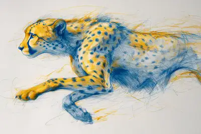Expressive Motion Pencil Sketch