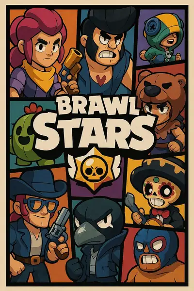 GTA-style poster for Brawl Stars