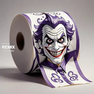 Custom Toilet Paper Roll Design Prompt