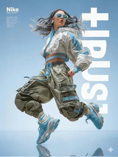 High-Fashion Action Photograph Prompt