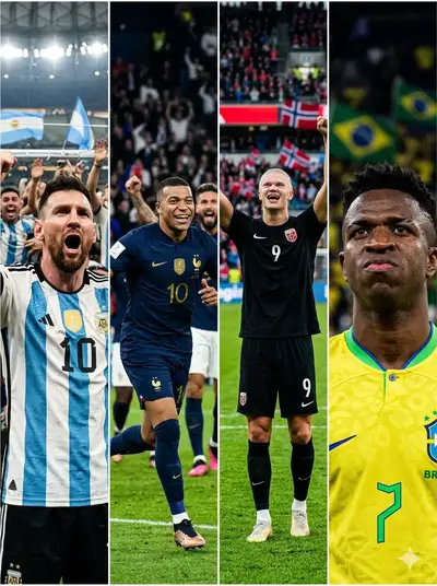 Ultra-Realistic Football Superstars Collage