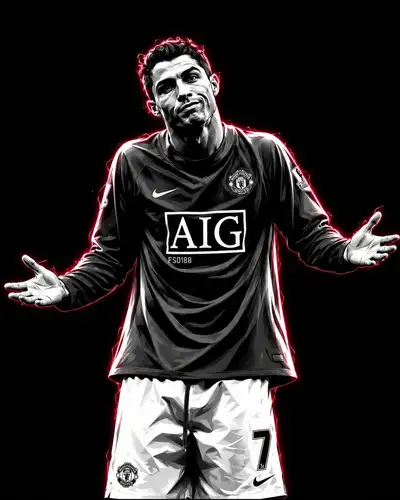 High-Contrast Vector Art Portrait