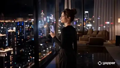 Anuncio cinematográfico de 15 segundos para un smartphone. Rascacielos de lujo