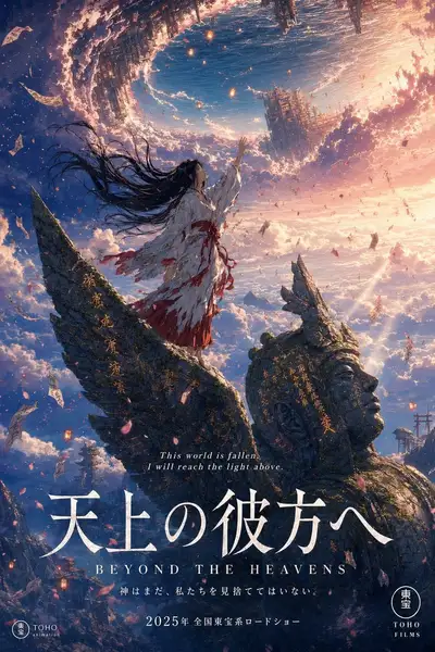 Studio Ghibli style theatrical anime movie poster