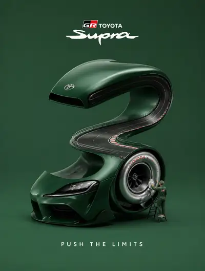 Toyota GR Supra Surreal 3D Brand Advertisement