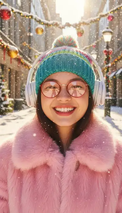 Cinematic Holiday Portrait Photography Prompt