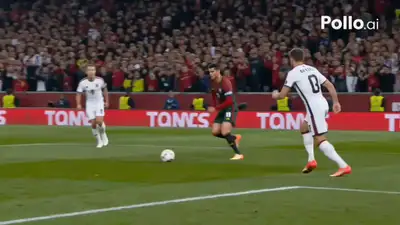 Filmische FIFA-Weltmeisterschafts-Torjubel-Übertragungsaufnahme im Stadion