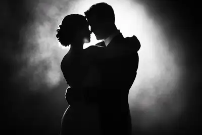 Silver Screen Film Noir Silhouette Prompt