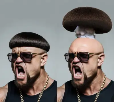 Ibiza Final Boss Mushroom Explosion Midjourney Prompt